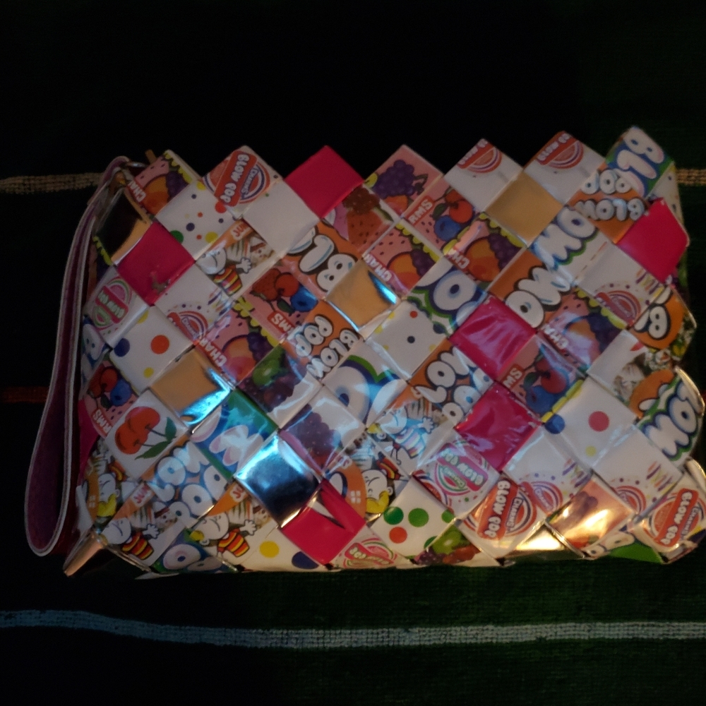 Clutch with wristlet